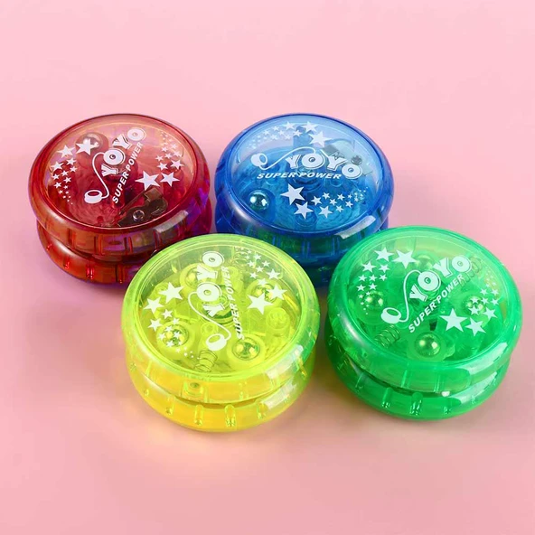 Yoyo Işıklı Extra Rulmanlı Süper Yo-yo Oyuncak - Sarı - 3