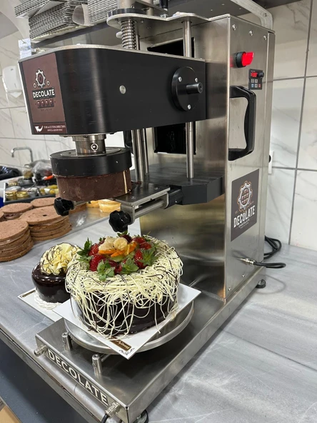 DECOLATE Otomatik Çikolata Dekor Makinesı Saçak-Bukle Dekor Makinesi DCM-130 - 2