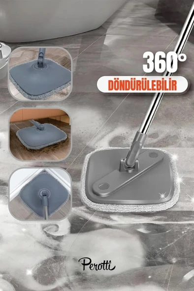 Kapris Clean Pro Mop Temizlik Seti Temiz Kirli Suyu Ayırma Özellikli Mop - 3