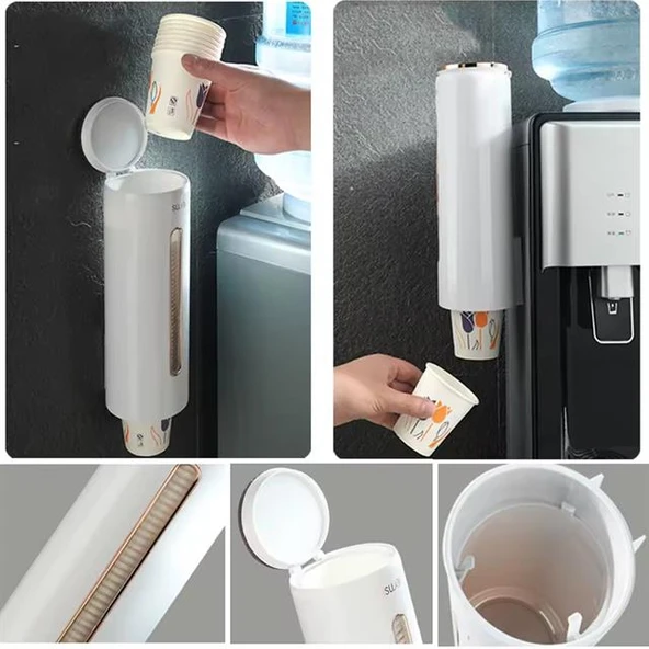 Sunup SN-27106 Karton Bardak Dispenseri Su Sebili Bardaklığı - 3