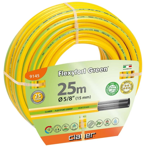 Claber 9145 Flexfort Green Hortum 5/8'' 25mt