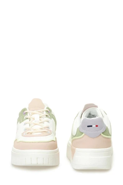 U.S. Polo Assn. CANDY 5FX 101946942 Kadın Sneaker Ayakkabı Bej Beyaz Yeşil 36-40 - 5