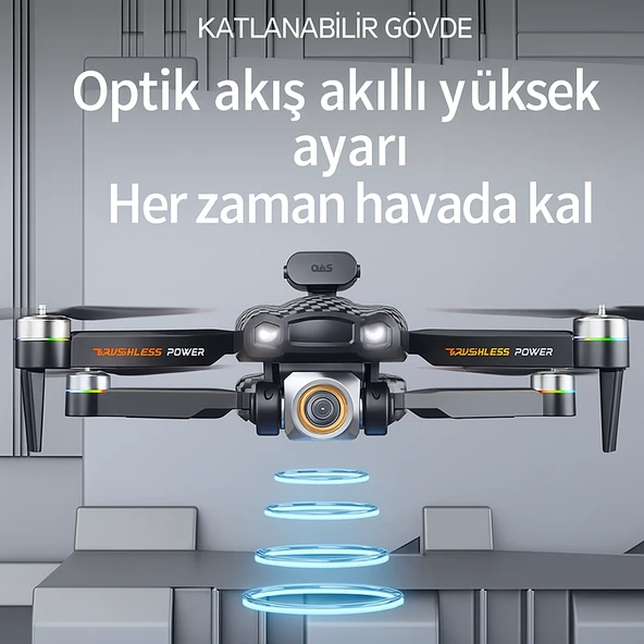 Ekranlı Kumandalı 2K Kameralı Akıllı Drone - Uzun Menzilli, Yüksek Performans - 2