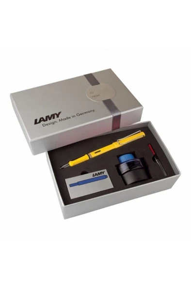Lamy Safari Dolma Kalem Seti M Uç Gri Karton Kutulu Sarı 18ds-m