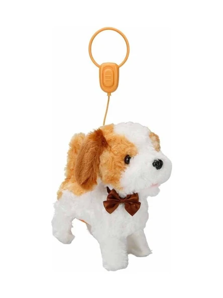 Sunman Tasmalı Kumandalı Yürüyen  Sesli Sevimli Köpek Latte Kahverengi FT-B023 S00002860