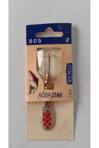 AlbaStar 205 Rems Olta Kaşiği No:2 Gr : 4,5 Gri? Üzeri?ne Kırmızı Noktalar - 1