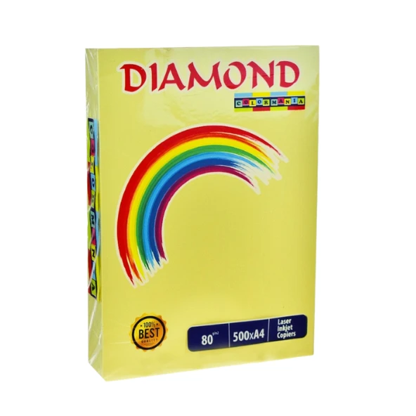 Diamond Renkli Fotokopi Kağıdı A4 Açık Sarı 500'lü