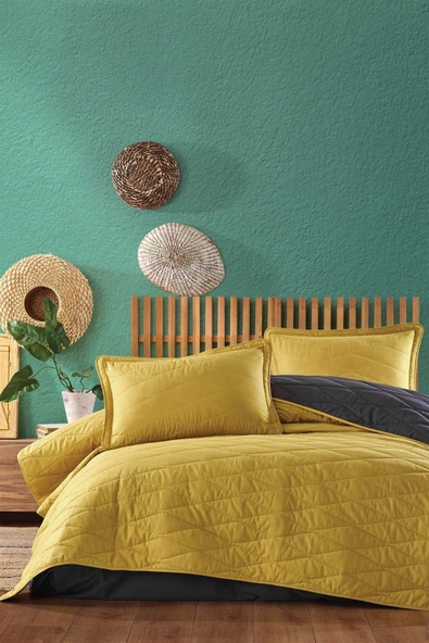 Clasy %100 Pamuk Çift Kişilik Yatak Örtüsü Seti Lorna 260 x 240 - 3