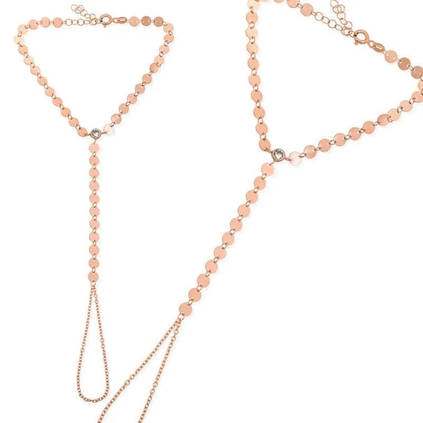 Süpertrend ​Gümüş Rose Pullu Şahmeran