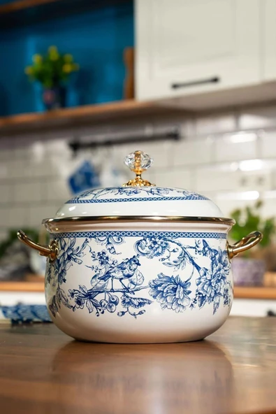 Miss Betty Blue Life Derin Tencere 20CM MİSS-8324-06 - 2