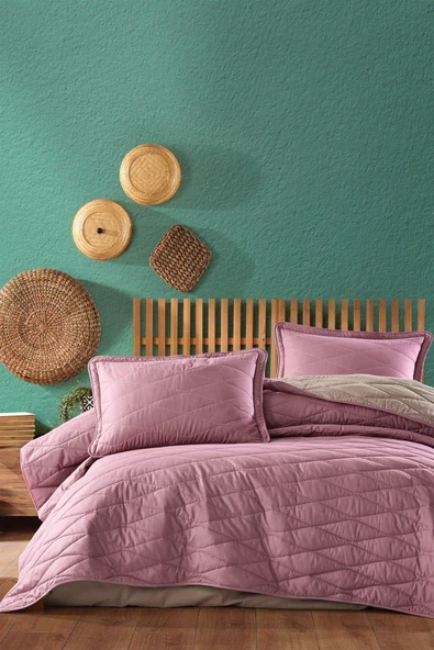 Clasy %100 Pamuk Çift Kişilik Yatak Örtüsü Seti Lorna 260 x 240 - 4