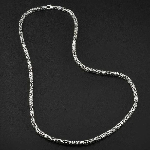 Süpertrend Gümüş Kral Zincir - 5 mm Köşeli - 3