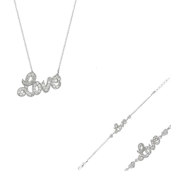 Kruvazör Gümüş Love Set