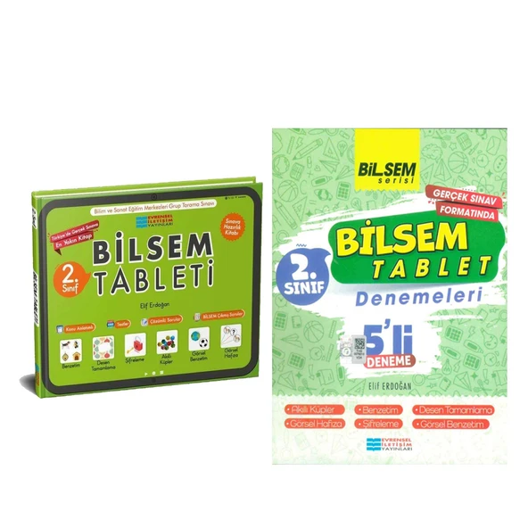 Evrensel İletişim 2.Sınıf Bilsem Tablet ve Deneme Seti 2 Kitap