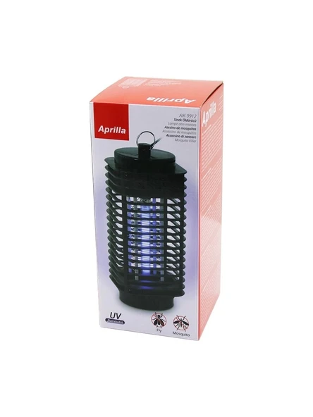 Aprilla AIK-9912 Fanus Model Elektrikli Sinek Öldürücü Uva Floresan Mor Işık 3W Metal Askı Halkası 11X11X24CM