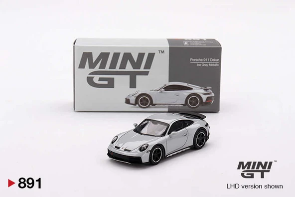 Mini GT 1/64 891 Porsche 911 Dakar Ice Gray Metallic