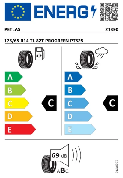 Petlas 175/65R14 82T PROGREEN PT525 Oto Yaz Lastiği (Üretim YILI:2025) - Resim 2
