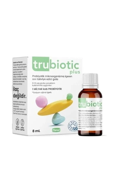 Trubiotic Plus Probiyotik Mikroorganizma Damla 8ml 8699793000834