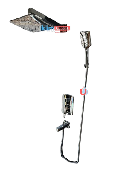 BKS Ankastre 2 (iki) Yollu Kare Duş Seti