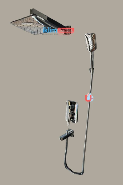 BKS Ankastre 2 (iki) Yollu Kare Duş Seti - 3