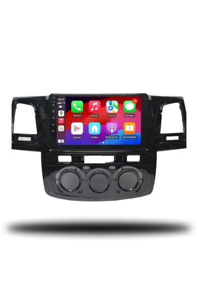 OSKODI Toyota Hilux 2005-2008 Manuel Klima Uyumlu Android Multimedya + CarPlay + 4GB RAM + 64GB Hafıza - Resim 3