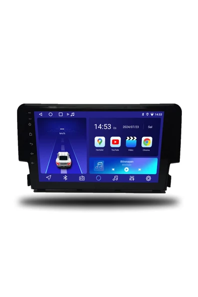 OSKODI Honda Civic FC5 2016-2020 Uyumlu Android Multimedya + CarPlay + 4GB RAM + 64GB Hafıza
