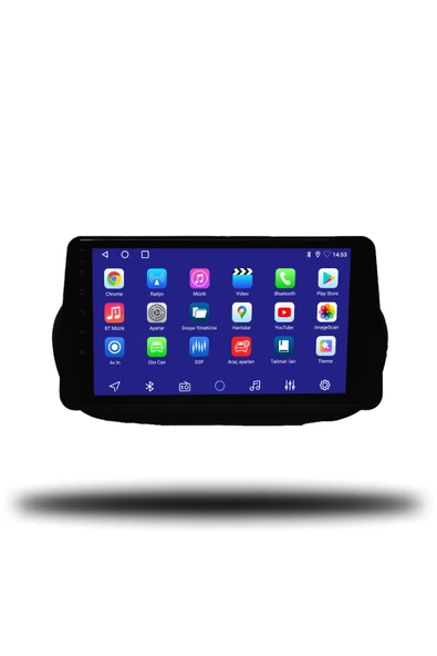 OSKODI Fiat Fiorino 2005-2022 Uyumlu Android Multimedya + CarPlay + 4GB RAM + 64GB Hafıza  Uyumlu - Resim 2