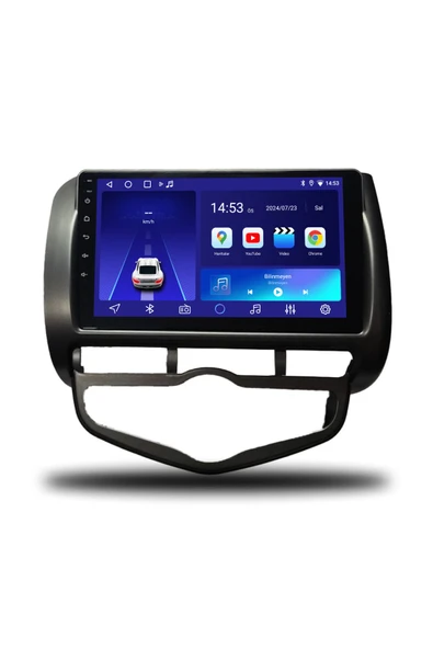 OSKODI Honda Jazz  2002-2008 Dijital Klima Uyumlu Android Multimedya + CarPlay +4GB RAM + 64GB Hafıza