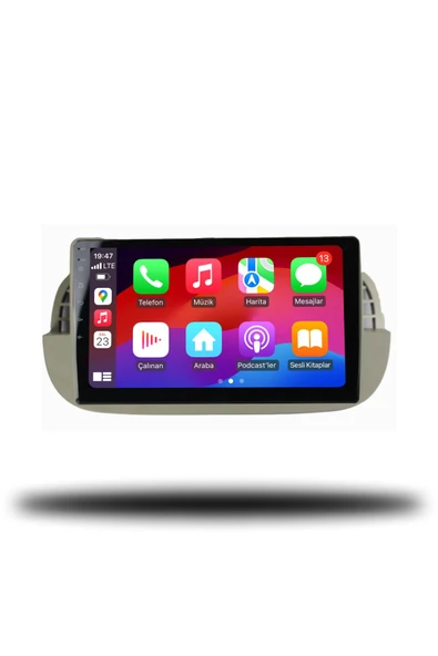 OSKODI Fiat 500C 2011-2015 Uyumlu Android Multimedya + CarPlay + 4GB RAM + 64GB Hafıza - Resim 3