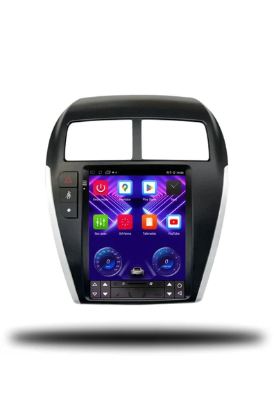 OSKODI Mitsubishi ASX Tesla 2010-2019 Uyumlu Android Multimedya + CarPlay + 4GB RAM + 64GB Hafıza - 2