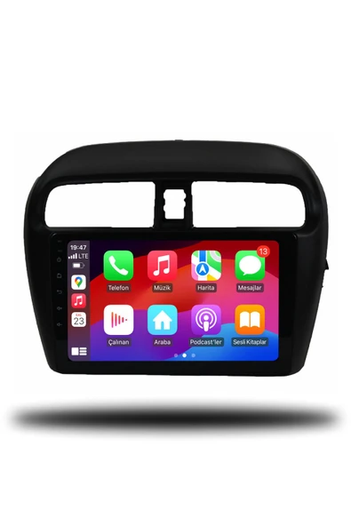 OSKODI Mitsubishi Space Star 2014-2022 Uyumlu Android Multimedya + CarPlay + 4GB RAM + 64GB Hafıza - Resim 3