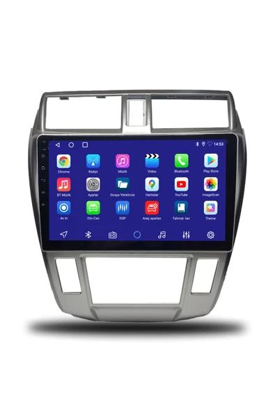 OSKODI Honda City 2009-2012 Dijital Klima Uyumlu Android Multimedya + CarPlay + 4GB RAM + 64GB Hafıza - 2