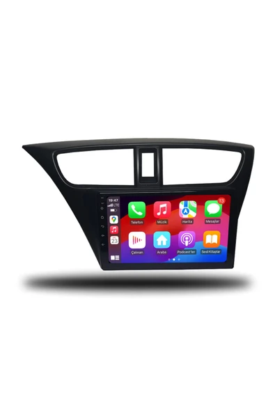 OSKODI Honda Civic HB Euro Uyumlu Android Multimedya + CarPlay + 2013-2017 4GB RAM + 64GB Hafıza - Resim 3