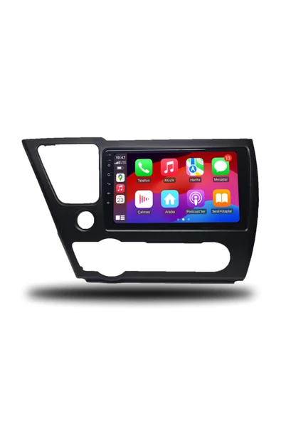 OSKODI Honda Civic Amerikan Uyumlu Android Multimedya + CarPlay + 2014-2015 4GB RAM + 64GB Hafıza - Resim 3