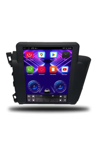 OSKODI Honda Civic FB7 Tesla 2012-2015 Uyumlu Android Multimedya + CarPlay + 4GB RAM + 64GB Hafıza - Resim 2