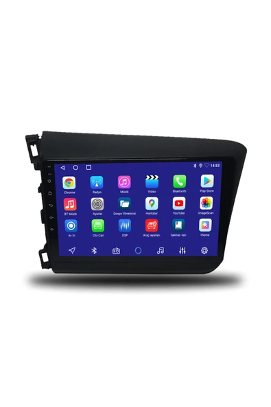 OSKODI Honda Civic FB7 Uyumlu Android Multimedya + CarPlay + 2012-2015 4GB RAM + 64GB Hafıza - Resim 2