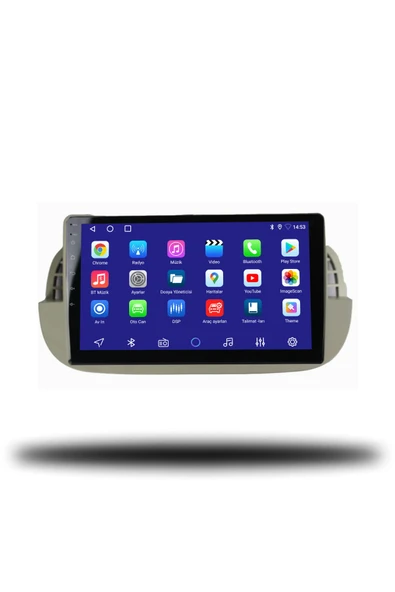 OSKODI Fiat 500C 2011-2015 Uyumlu Android Multimedya + CarPlay + 4GB RAM + 64GB Hafıza - Resim 2