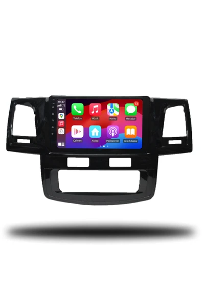 OSKODI Toyota Hilux 2005-2008 Dijital Klima Uyumlu Android Multimedya + CarPlay + 4GB RAM + 64GB Hafıza - Resim 3