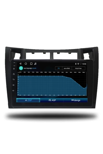OSKODI Toyota Yaris 2007-2011 Uyumlu Android Multimedya + CarPlay + 4GB RAM + 64GB Hafıza - 5