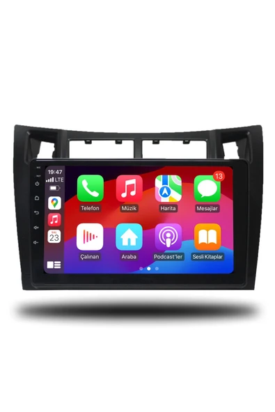 OSKODI Toyota Yaris 2007-2011 Uyumlu Android Multimedya + CarPlay + 4GB RAM + 64GB Hafıza - 3