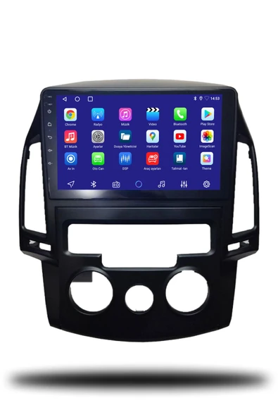 OSKODI Hyundai i30 2011-2014 Uyumlu Android Multimedya Manuel Klima + CarPlay + 4GB RAM + 64GB Hafıza - Resim 2