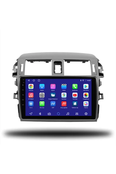 OSKODI Corolla 2007-2012 Uyumlu Android Multimedya + CarPlay + 4GB RAM + 64GB Hafıza - Resim 2