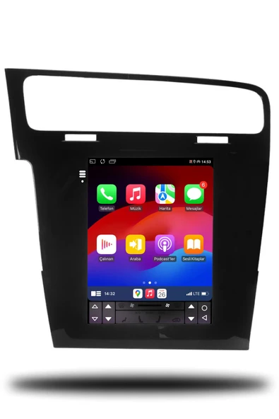 OSKODI Vw Golf 7 Tesla 2013-2021 Uyumlu Android Multimedya Carplay 4gb Ram 64gb Hafıza - Resim 3