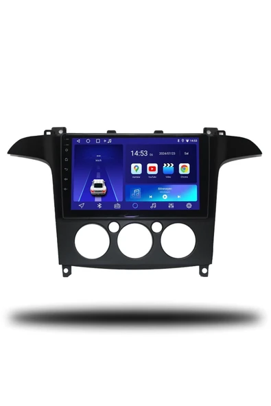 OSKODI Ford S-Max 2006-2014 Uyumlu Android Multimedya + CarPlay + Manuel Klima 4GB RAM + 64GB Hafıza ürün görseli
