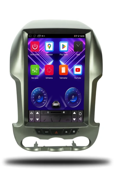 OSKODI Ford Ranger Tesla 2012-2015 Uyumlu Android Multimedya + CarPlay + 4GB RAM + 64GB Hafıza - 2