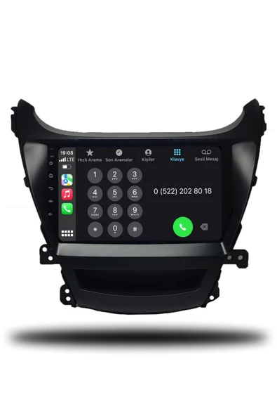 OSKODI Hyundai Elantra 2014 Uyumlu Android Multimedya + CarPlay + 4GB RAM + 64GB Hafıza - Resim 4