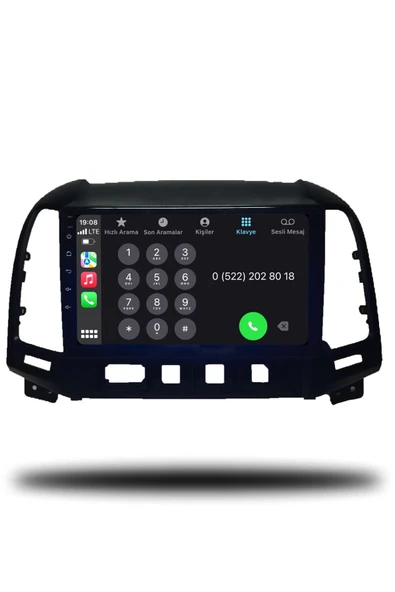 OSKODI Hyundai Santa FE 2007-2011 Uyumlu Android Multimedya + CarPlay + 4GB RAM + 64GB Hafıza - 4