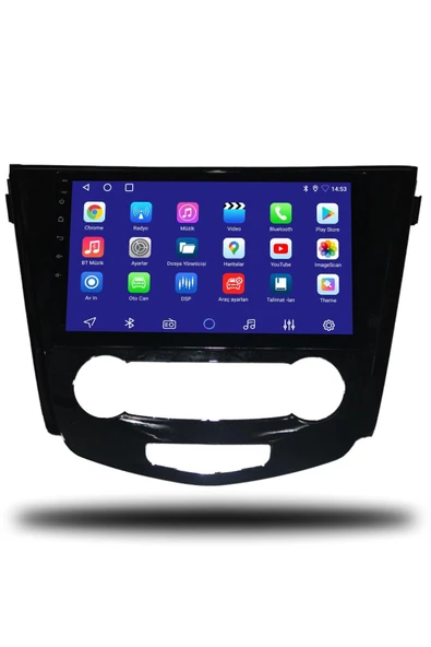 OSKODI Nissan X-Trail 2014-2021 Manuel Klima Uyumlu Android Multimedya + CarPlay + 4GB RAM + 64GB Hafıza - Resim 2