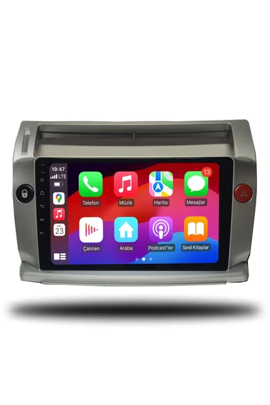 OSKODI Citroen C4 2005-2010 Uyumlu Android Multimedya + CarPlay + 4GB RAM + 64GB Hafıza - Resim 3