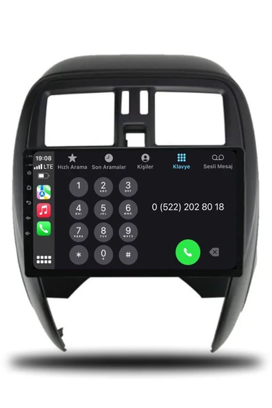 OSKODI Nissan Micra 2014-2018 Uyumlu Android Multimedya + CarPlay + 4GB RAM + 64GB Hafıza - Resim 4